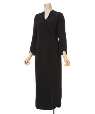 Triacetate Georgette VーNeck Dress