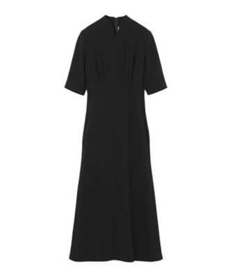 【送料無料】Mame Kurogouchi (Women)/マメ クロゴウチ Triacetate Georgette Short Sleeve Dress MM25FWーDR109 BLACK ワンピース・ドレス【三越伊勢丹/公式】