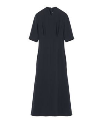 【送料無料】Mame Kurogouchi (Women)/マメ クロゴウチ Triacetate Georgette Short Sleeve Dress MM25FWーDR109 NAVY ワンピース・ドレス【三越伊勢丹/公式】