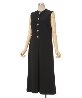 ワンピース mame Acetate Polyester sleeveless dress Acetate Polyester Embroidered