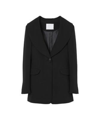 ＜Mame Kurogouchi (Women)＞【送料無料】Ｗｏｏｌ　Ｖｅｎｅｔｉａｎ　Ｓｈａｗｌ　Ｃｏｌｌａｒ　Ｊａｃｋｅｔ　ＭＭ２５ＦＷーＪＫ０４８