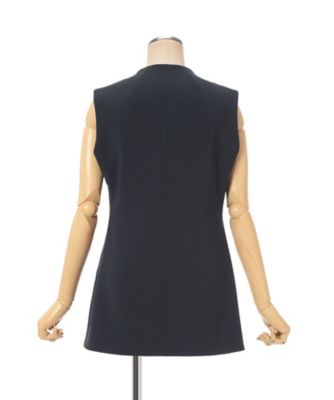 【新品未使用】mame Embroidered Buttonholes Vest Acetate Polyester Embroidered