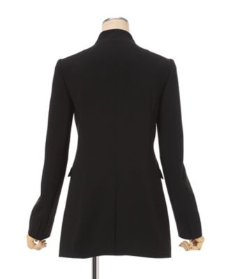 Ａｃｅｔａｔｅ　Ｐｏｌｙｅｓｔｅｒ　Ｃｏｌｌａｒｌｅｓｓ　Ｄｏｕｂｌｅ　Ｂｒｅａｓｔｅｄ　Ｓｕｉｔ　Ｊａｃｋｅｔ