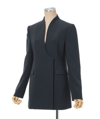 Ａｃｅｔａｔｅ　Ｐｏｌｙｅｓｔｅｒ　Ｃｏｌｌａｒｌｅｓｓ　Ｄｏｕｂｌｅ　Ｂｒｅａｓｔｅｄ　Ｓｕｉｔ　Ｊａｃｋｅｔ