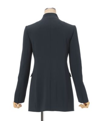 Ａｃｅｔａｔｅ　Ｐｏｌｙｅｓｔｅｒ　Ｃｏｌｌａｒｌｅｓｓ　Ｄｏｕｂｌｅ　Ｂｒｅａｓｔｅｄ　Ｓｕｉｔ　Ｊａｃｋｅｔ