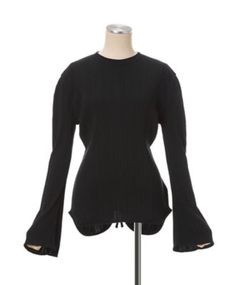 【即決OK値下不可】マメクロゴウチ2025SS ニットトップス Random Ribbed Long Sleeve Top