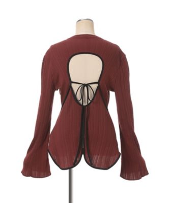 Random Ribbed Long Sleeve Top
