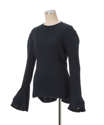 マメクロゴウチ　長袖トップス Random Ribbed Long Sleeve Top