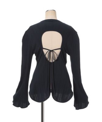 mame kurogouahi クロップドトップス ★新品未使用★ Random Ribbed Long Sleeve Top