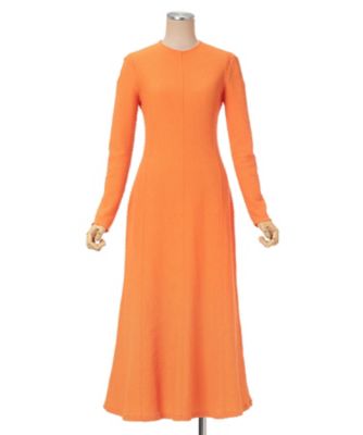 Shirring Jersey Jacquard Dress