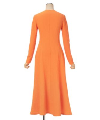 Shirring Jersey Jacquard Dress