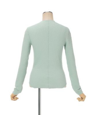 Shirring Jersey Jacquard Long