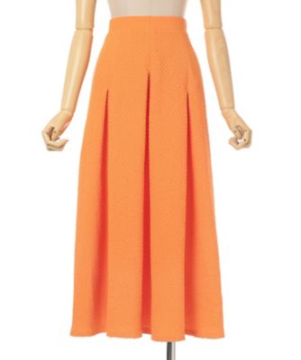 Shirring Jersey Jacquard Flare