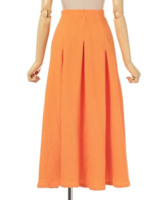 Shirring Jersey Jacquard Flare