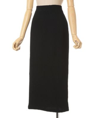Shirring Jersey Jacquard Pencil