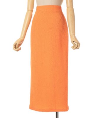 Shirring Jersey Jacquard Pencil