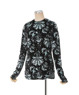 s&g製 親衛隊黒服 Shirring Jersey Jacquard Dress