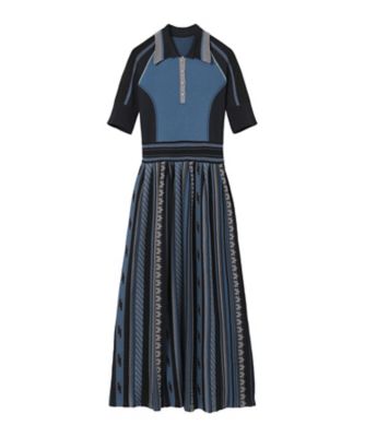 Mame Kurogouchi (Women)/マメ クロゴウチ Ｇｅｏｍｅｔｒｉｃ　Ｐａｔｔｅｒｎ　Ｋｎｉｔｔｅｄ　Ｄｒｅｓｓ　ＭＭ２５ＦＷーＫＮ００８