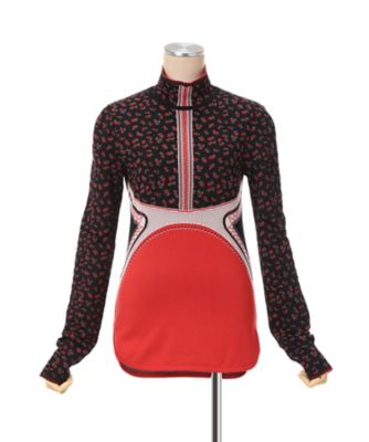 たまみ　0527 Floral Jacquard High Neck