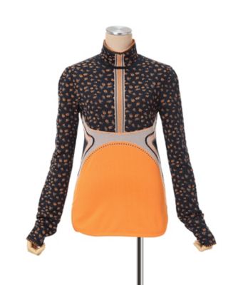 Floral Jacquard High Neck