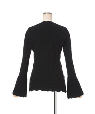 う*様 【即完品】Mame Kurogouchi Hole Knitted T Links Stitch Knitted Cardigan