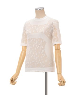 mamekurogouchi マメクロゴウチ Crew Neck tops Knitted Crew Neck Top MM25FWー