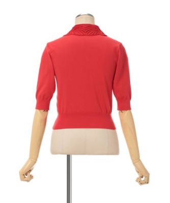 Mame Kurogouchi Collar Knitted Top マメ Mame Kurogouchi Collar Knitted Top マメ - メルカリ