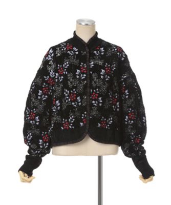 送料無料】Floral Motif Chenille