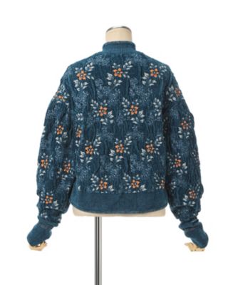 送料無料】Floral Motif Chenille