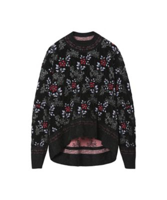 送料無料】Floral Motif Chenille