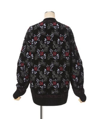 送料無料】Floral Motif Chenille