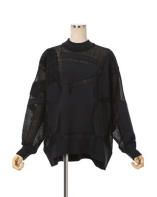 未使用 マメ　クロゴウチのトップス Spots Pattern Knitted Croped Top