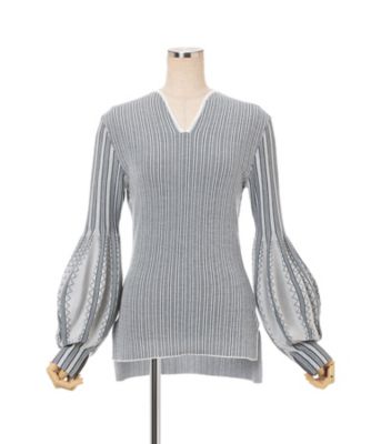 Asymmetric Knitted Volume Top