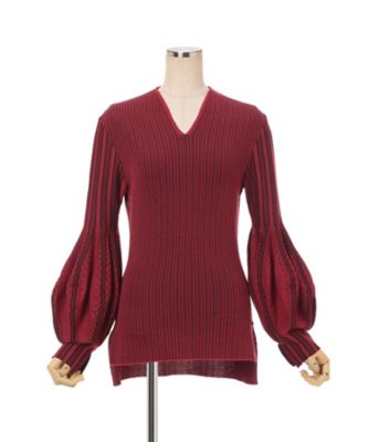 Asymmetric Knitted Volume Top
