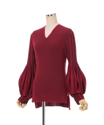 Asymmetric Knitted Volume Top