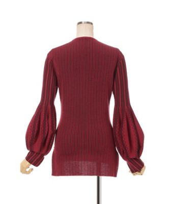 マミ♡ Asymmetric Knitted Volume Top