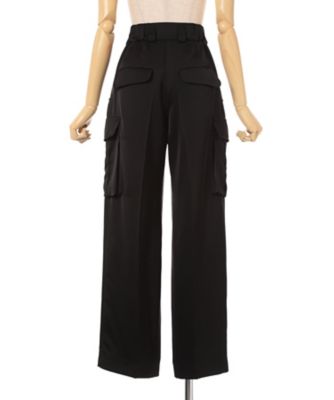 Triacetate Satin High Waisted Cargo