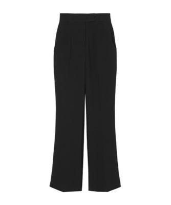 ＜Mame Kurogouchi (Women)＞【送料無料】Ａｃｅｔａｔｅ　Ｐｏｌｙｅｓｔｅｒ　Ｈｉｇｈ　Ｗａｉｓｔｅｄ　Ｃｅｎｔｅｒ　Ｃｒｅａｓｅｄ　Ｓｕｉｔ　Ｔｒｏｕｓｅｒｓ　
