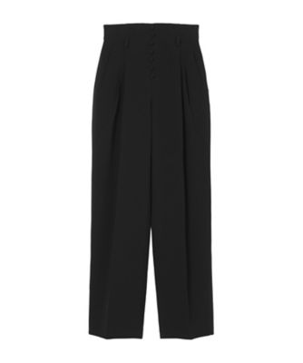 ＜Mame Kurogouchi (Women)＞【送料無料】Ａｃｅｔａｔｅ　Ｐｏｌｙｅｓｔｅｒ　Ｈｉｇｈ　Ｗａｉｓｔｅｄ　Ｔｒｏｕｓｅｒｓ　ＭＭ２５ＦＷーＰＴ１１７