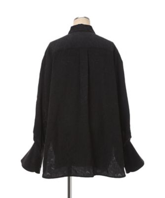 マメ　クロゴウチ　ブラック半袖トップス　サイズ2 Mame Kurogouchi マメ クロゴウチ / Brushed Cotton Sleeveless