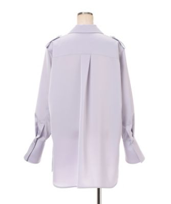 Triacetate Satin Military Style