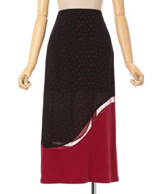 Ｃｕｐｒｏ　Ｔｒｉａｃｅｔａｔｅ混　Ｆｌｏｒａｌ　Ｊａｃｑｕａｒｄ　Ｓｋｉｒｔ　ＭＭ２５ＦＷーＳＫ０２４