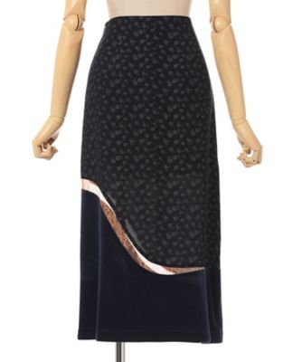 Ｃｕｐｒｏ　Ｔｒｉａｃｅｔａｔｅ混　Ｆｌｏｒａｌ　Ｊａｃｑｕａｒｄ　Ｓｋｉｒｔ　ＭＭ２５ＦＷーＳＫ０２４