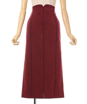 【新品未使用】Mame Kurogouchi FRINGE SKIRT サイズ2 mame kurogouchi(マメクロゴウチ) Curved Pleated Flared Skirt