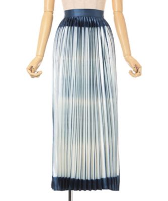 Itajime Shibori Pleated Skirt