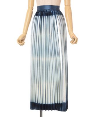 Itajime Shibori Pleated Skirt