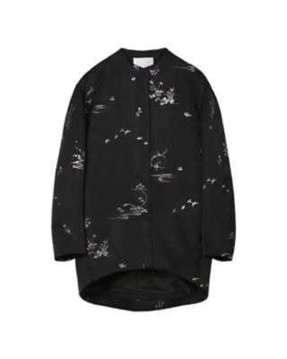 ＜Mame Kurogouchi (Women)＞Ｎａｔｕｒｅ　Ｐａｔｔｅｒｎ　Ｊａｃｑｕａｒｄ　Ｃｏａｔ　ＭＭ２５ＳＳ－ＣＯ０３９