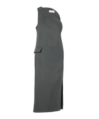 ＜Mame Kurogouchi (Women)＞Ｃｏｔｔｏｎ　Ｔｗｉｌｌ　ＩーＬｉｎｅ　Ｄｒｅｓｓ　ＭＭ２５ＳＳーＤＲ００９
