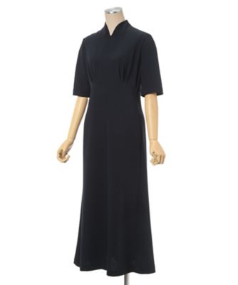 Ｔｒｉａｃｅｔａｔｅ　Ｐｏｌｙｅｓｔｅｒ　Ｇｅｏｒｇｅｔｔｅ　Ｓｈｏｒｔ　Ｓｌｅｅｖｅ　Ｄｒｅｓｓ　ＭＭ２５ＳＳーＤＲ０９８