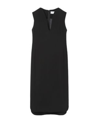 Mame Kurogouchi (Women)/マメ クロゴウチ Ｔｒｉａｃｅｔａｔｅ　Ｐｏｌｙｅｓｔｅｒ　Ｐｌｕｎｇｅｄ　Ｓｌｅｅｖｅｌｅｓｓ　Ｄｒｅｓｓ　ＭＭ２５ＳＳーＤＲ０９９